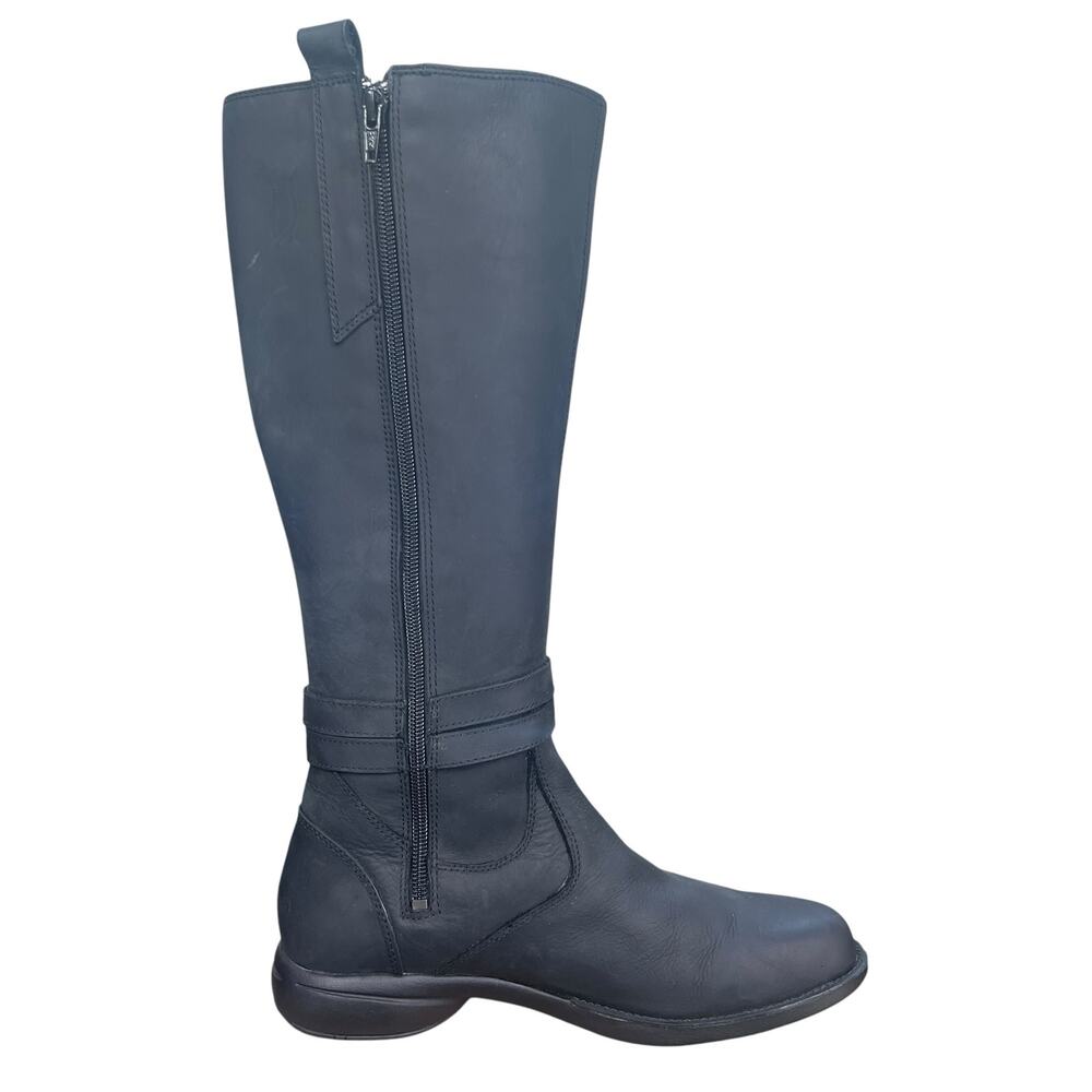 Merrell Tetra Strap Black Leather Waterproof Tall Boots Size 8.5 - Picture 4 of 9